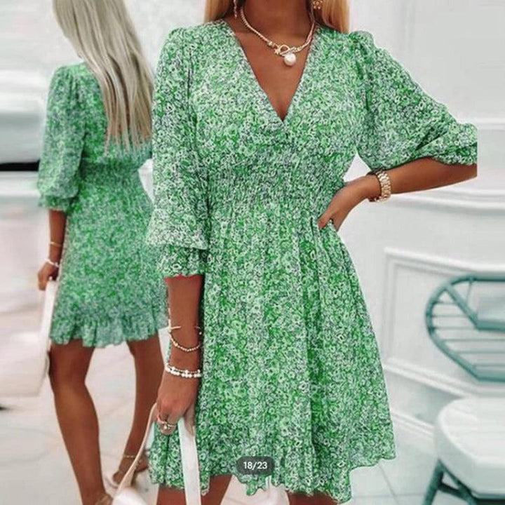 Joan | Elegant Floral Dress