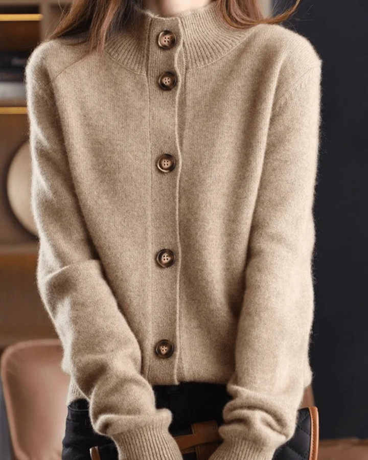 Sandra™ | Retro-Style Cashmere Cardigan