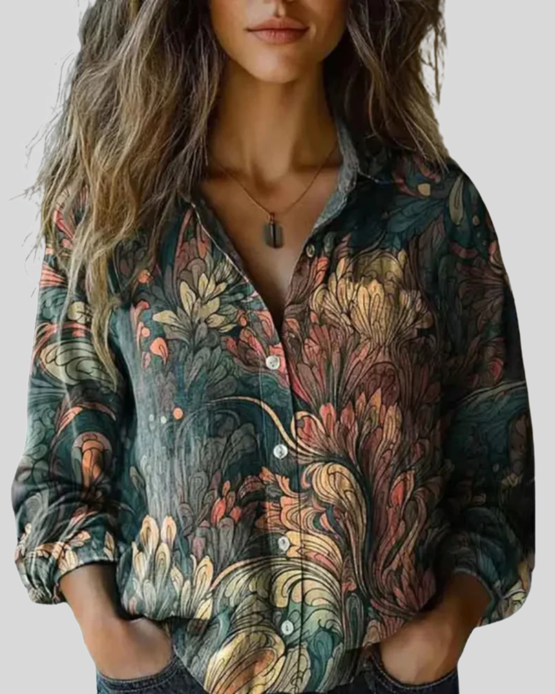 Marielle™ – Garden Blouse | Vintage Muse Collection