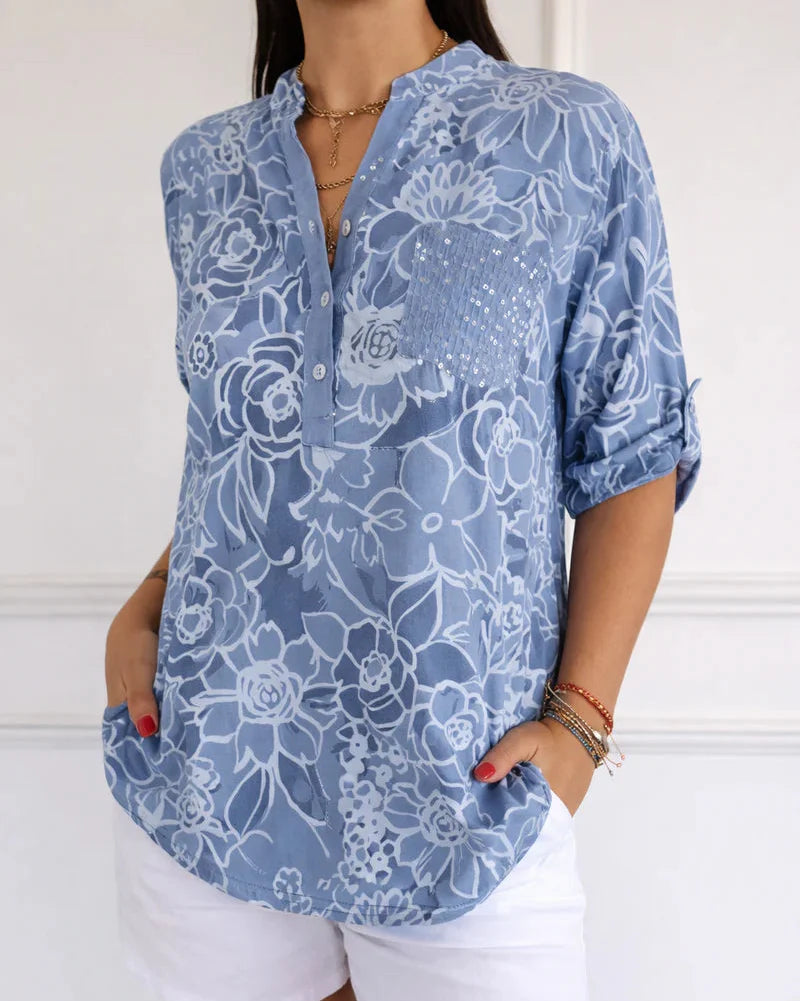 Sarah™ | Elegant Blouse with Pocket