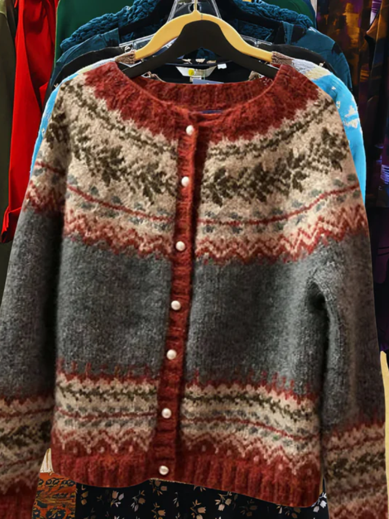 Nelia – Nordic Knit Cardigan