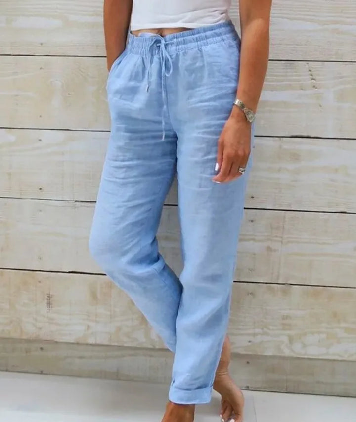 Elisa™ | Cotton Linen Casual Trousers
