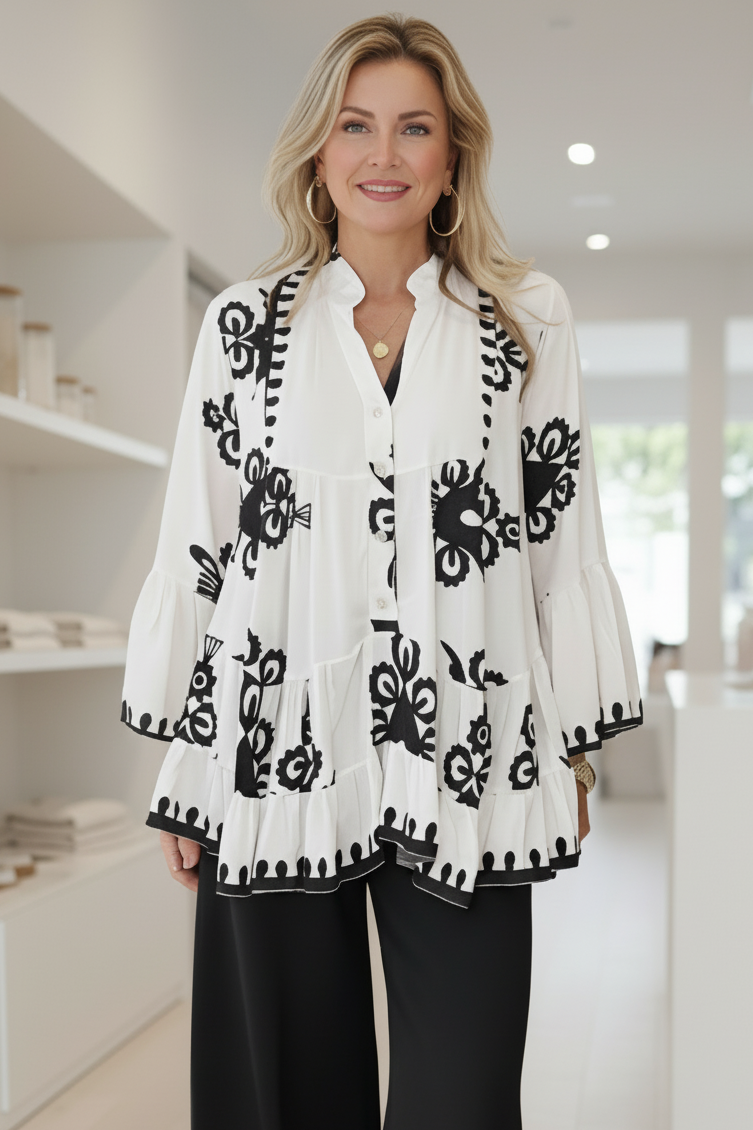 JOANNA - COASTAL BOHO TOP