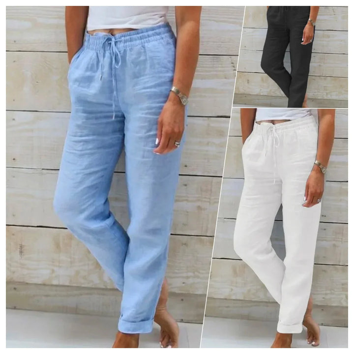 Elisa™ | Cotton Linen Casual Trousers