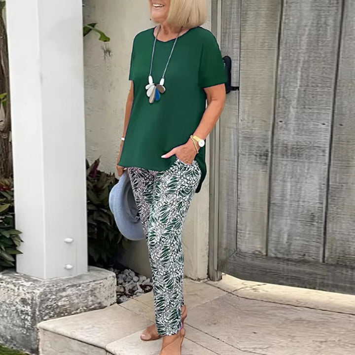 Natalie | Cotton-Blend Two-Piece Set – Effortless Polish, All-Day Comfort