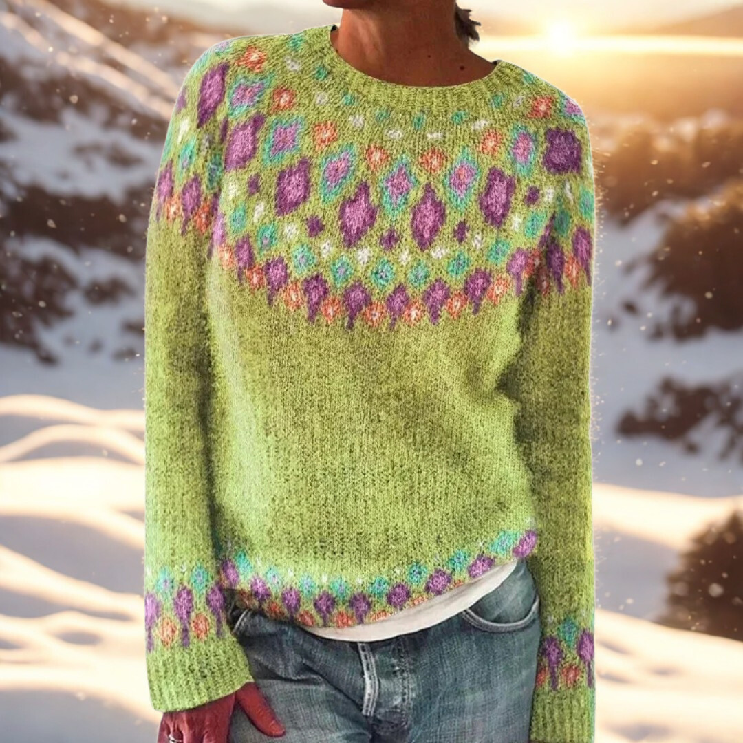Matilda – Comfort Knit with Fair Isle Detail