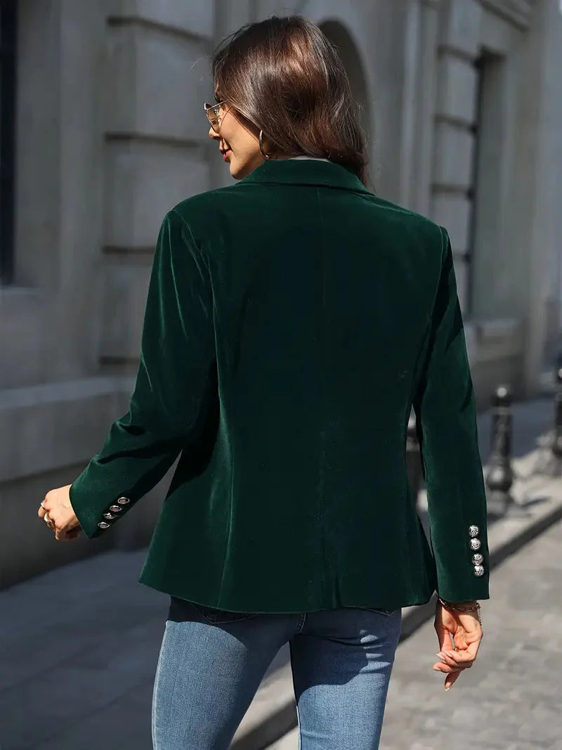Laurel Crest™ | Elegant Velvet Blazer